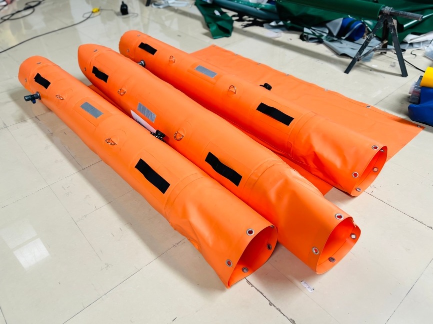 LTTARP Orange PVC Tarpaulin for Water Diversion Tubes (8) (1)