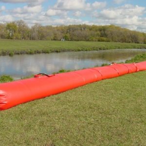 orange-PVC-tarpaulin-water-filled-flood-barrier-application-14-Custom